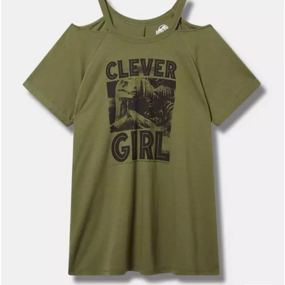 Torrid Sold Out htf New Without tags Clever Girl Jurassic Park t-shirt size 2
